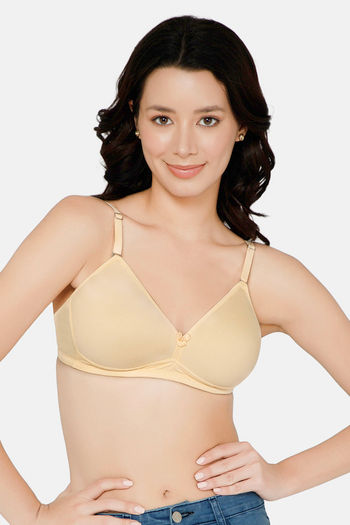 Buy Intimacy Padded Non Wired Demi Coverage Backless Bra - Skin