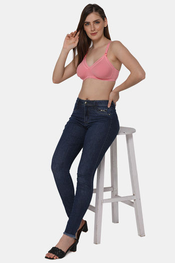 Buy Intimacy Single Layered Non Wired Medium Coverage Maternity / Nursing  Bra - Pink at Rs.440 online