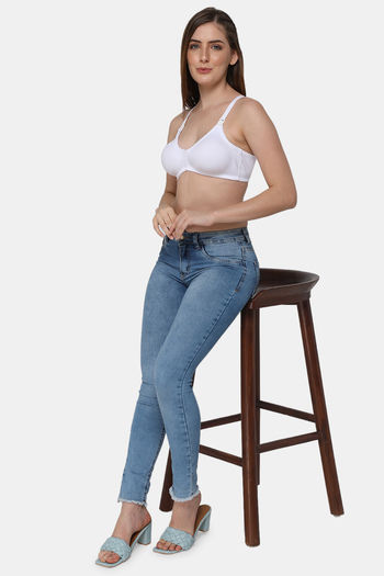 Buy Intimacy Single Layered Non Wired Medium Coverage Maternity / Nursing  Bra - White at Rs.440 online