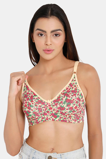 Buy Intimacy Double Layered Non Wired Full Coverage T-Shirt Bra - Dark Skin  Print at Rs.460 online