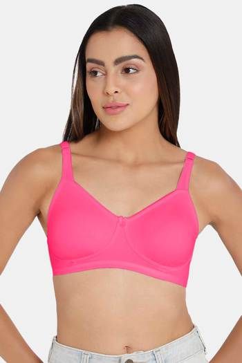 Buy Intimacy Double Layered Non Wired Medium Coverage T-Shirt Bra - Fuchsia  at Rs.310 online