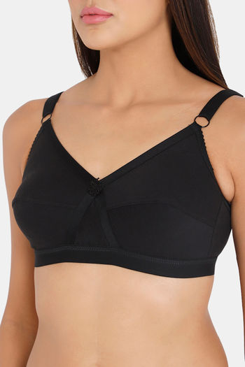 Buy Intimacy Single Layered Non Wired Full Coverage T-Shirt Bra - Black at  Rs.295 online