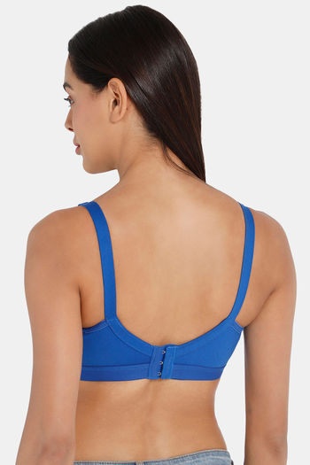 Buy Intimacy Single Layered Non Wired Full Coverage T-Shirt Bra - Blue at  Rs.295 online