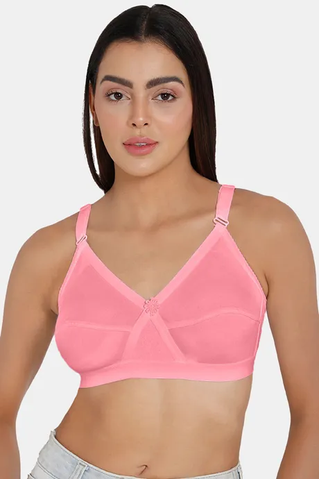 Buy Intimacy Single Layered Non Wired Full Coverage T-Shirt Bra - Pink at  Rs.295 online