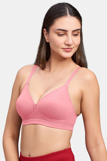 Buy Zivame Women's Cotton Non Padded Wired Casual Full Coverage Maternity  Bra (ZI11G7FASHCORNG0034E_Pink_34E) at