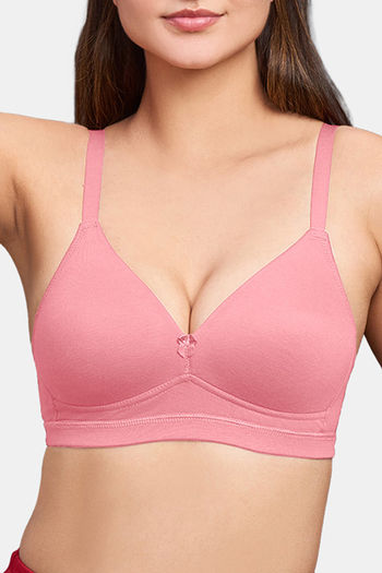 Buy Intimacy Padded Non Wired Medium Coverage T-Shirt Bra - Pink at Rs.395  online
