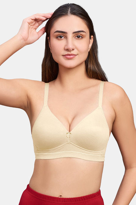 Buy Intimacy Double Layered Non Wired Medium Coverage T-Shirt Bra - Skin at  Rs.270 online