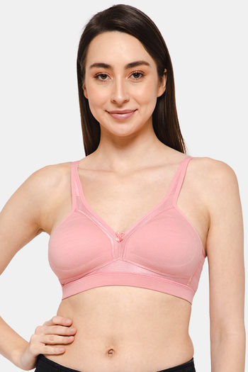 Buy Intimacy Double Layered Non Wired Full Coverage T-Shirt Bra - Rose wood  at Rs.525 online