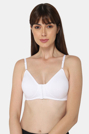 Buy Intimacy Double Layered Non Wired Medium Coverage Blouse Bra - White