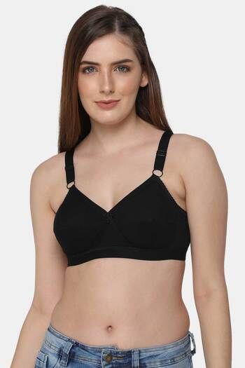 Buy Intimacy Double Layered Non Wired Full Coverage Blouse Bra - Black