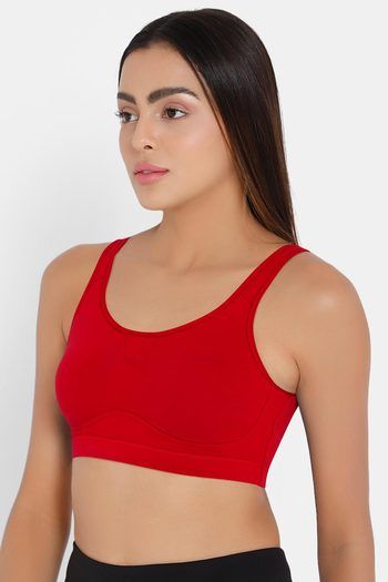 Buy Intimacy Relaxed Sport Bra - Red at Rs.495 online