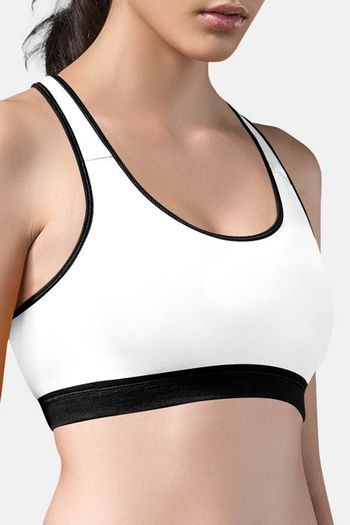 Buy Intimacy Reversible Sports Bra - Black White at Rs.320 online