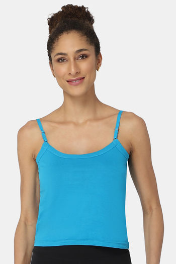 Buy INTIMACY LINGERIE Women's Cotton Bra Slip IN11 Blue Atoll at