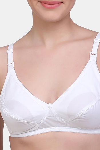 Buy Maroon Clothing Double Layered Non-Wired Full Coverage T-Shirt Bra  (Pack Of 2) - White, Skin at Rs.386 online