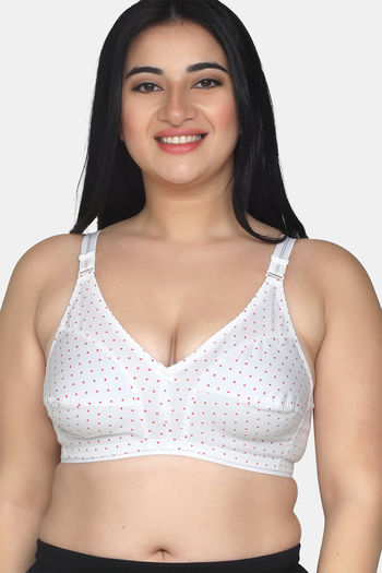 Buy Enamor Double Layered Non Wired Full Coverage Super Support Bra - Black  at Rs.949 online