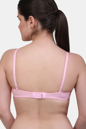 Buy Maroon Clothing Double Layered Non-Wired Medium Coverage T-Shirt Bra -  Maroon at Rs.259 online