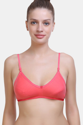 Buy Maroon Clothing Single Layered Non Wired 3/4th Coverage Sleep Bra (Pack  of 3) - Assorted at Rs.291 online