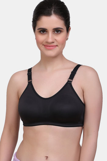 Buy online Wine Cotton Bra With Transparent Straps from lingerie for Women  by Floret for ₹206 at 10% off