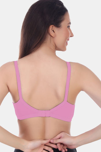 Buy Zivame Beautiful Basics Double Layered Non Wired 3/4th Coverage Backless  Bra - Rhododendron at Rs.315 online