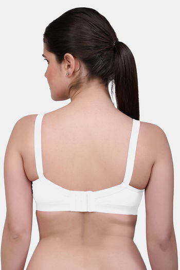 Buy Maroon Clothing Double Layered Non Wired Full Coverage Super Support  Bra - White at Rs.256 online