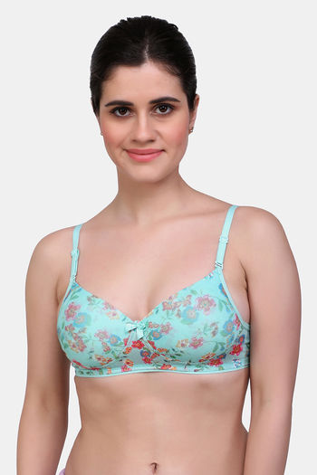 Buy Zivame Mio Amore Padded Wired Medium Coverage Beach Top - Purple Print  at Rs.478 online