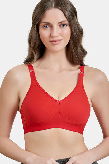 Buy Maroon Clothing Double Layered Non-Wired Full Coverage Sag Lift Bra -  Red at Rs.275 online