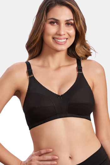 Buy Maroon Clothing Double Layered Non Wired Full Coverage Super Support Bra  - Skin at Rs.254 online