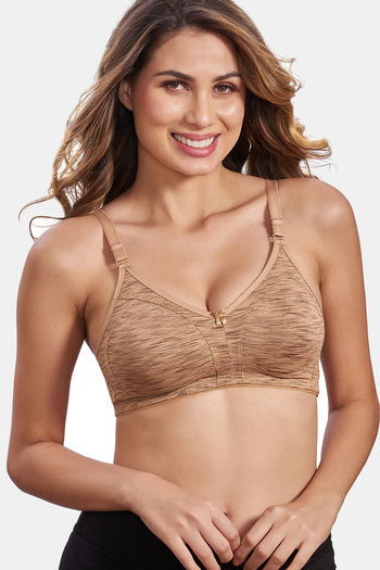 Buy Maroon Clothing Double Layered Non Wired Full Coverage T-Shirt Bra - Nude