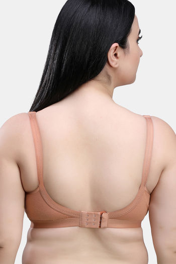 Maroon Nude Women Cotton Brushed Lycra Full Coverage No Bounce, Non-wired,  Non-padded Front Closure Magic Bra With Back Support - 34c at Rs 449/piece