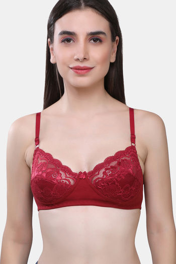 Buy PLAY THE COSY VIBE NON PADDED NON WIRED MAROON BRA for Women Online in  India