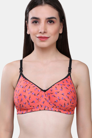 Buy Tweens Red & Yellow Non Padded T-Shirt Bra (Pack of 2) for