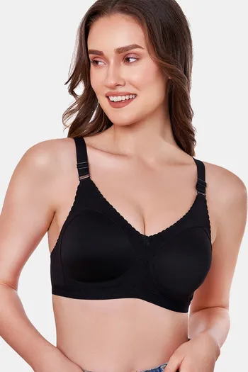 Buy Maroon Clothing Lightly Lined Non Wired Full Coverage T-Shirt Bra - Black