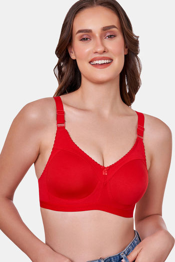 Buy Maroon Clothing Lightly Lined Non Wired Full Coverage T-Shirt Bra - Red