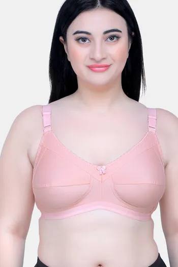 Buy Maroon Clothing Single Layered Non Wired Full Coverage Minimiser Bra -  Pink at Rs.253 online