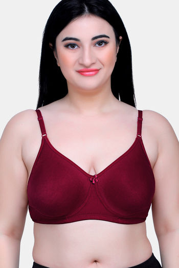 Buy Zivame Padded Non-Wired 3/4th Coverage Ultra Low Back T-Shirt Bra -  Black at Rs.427 online