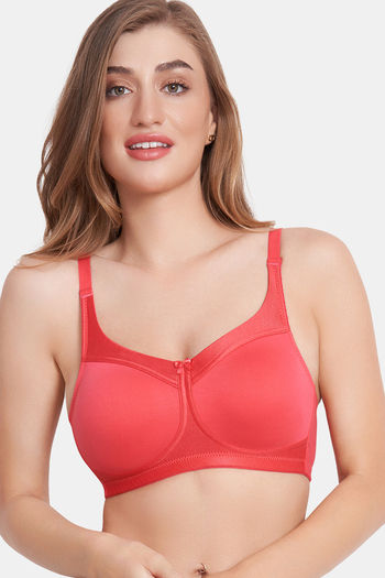 Buy Maroon Clothing Lightly Lined Non Wired Full Coverage T-Shirt Bra - HotPink