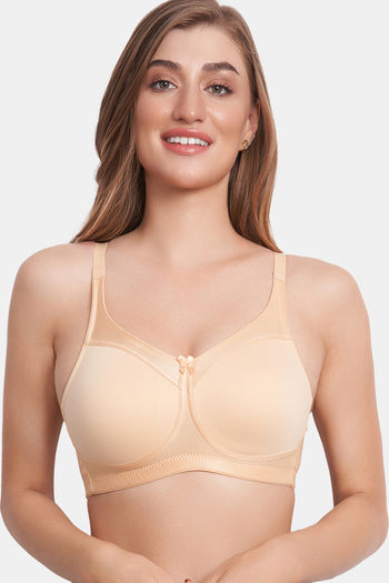 Buy Maroon Clothing Lightly Lined Non Wired Full Coverage T-Shirt Bra - Nude