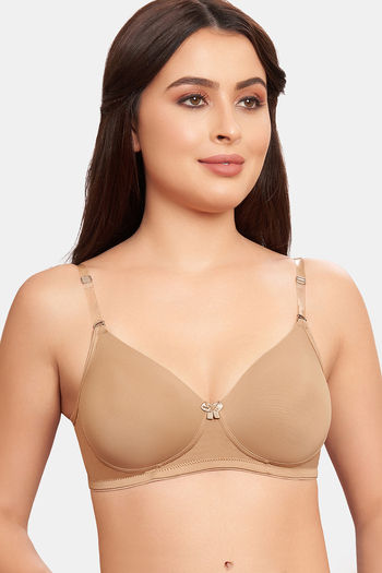 Buy Maroon Clothing Padded Non Wired Full Coverage T-Shirt Bra