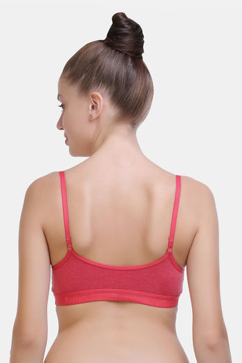 Buy Maroon Clothing Medium Impact Relaxed Non Padded Sports Bra (Pack of 3)  - Assorted at Rs.556 online