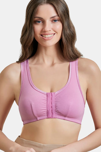 Buy Maroon Clothing Front Open Sports Bra - Move at Rs.413 online
