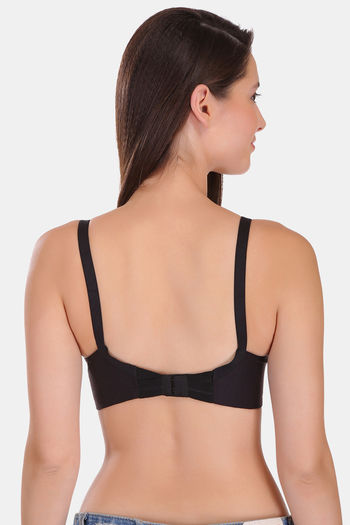 Buy Featherline Padded Non Wired Full Coverage T-Shirt Bra - Black at  Rs.499 online