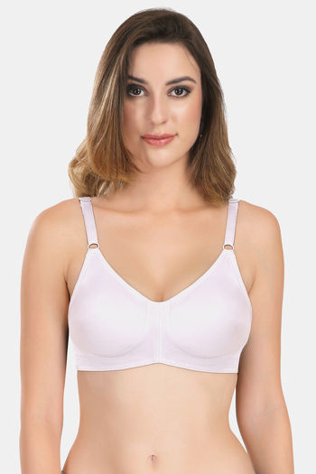 Buy Featherline Padded Non-Wired Full Coverage T-Shirt Bra - White