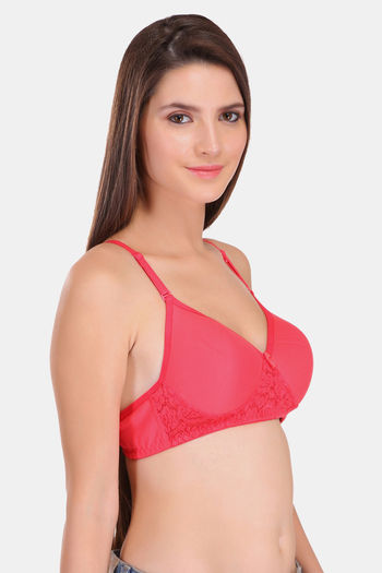 Buy Featherline Casual Poly Cotton Seamless Women's T-Shirt Bra