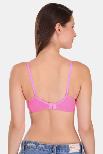 Buy Featherline Padded Non Wired 3/4th Coverage T-Shirt Bra - Pink at  Rs.600 online