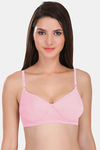 Buy Featherline Padded Non-Wired Full Coverage T-Shirt Bra - Pink