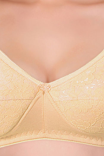 Buy Featherline Padded Non-Wired Full Coverage T-Shirt Bra - Skin