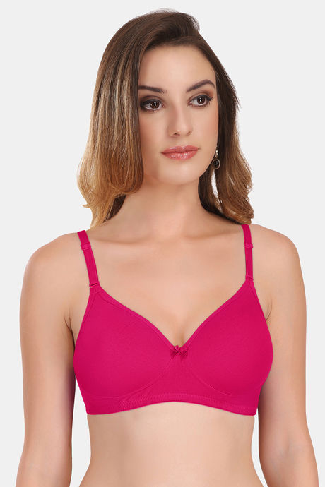 Buy Featherline Lace Design Seamless Padded Women's T-Shirt Bras with  Transparent Straps (Mango, 32B) Online In India At Discounted Prices