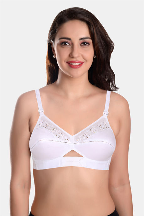 Featherline Women's Cotton Non-Padded Wire Free Everyday Bra