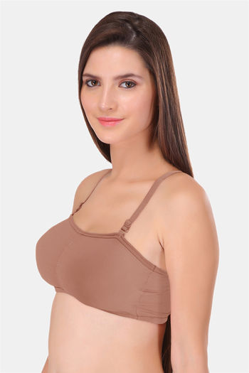 Buy Featherline Padded Non Wired 3/4th Coverage Tube Bra - Nude at Rs.499  online