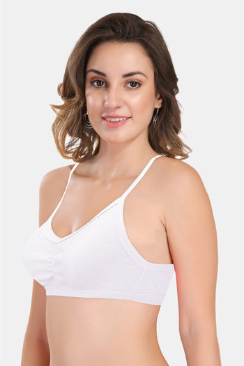 Buy Zivame Rosaline Everyday Non Wired 3/4Th Coverage T-Shirt Bra - Sugar  Swizzle - White online